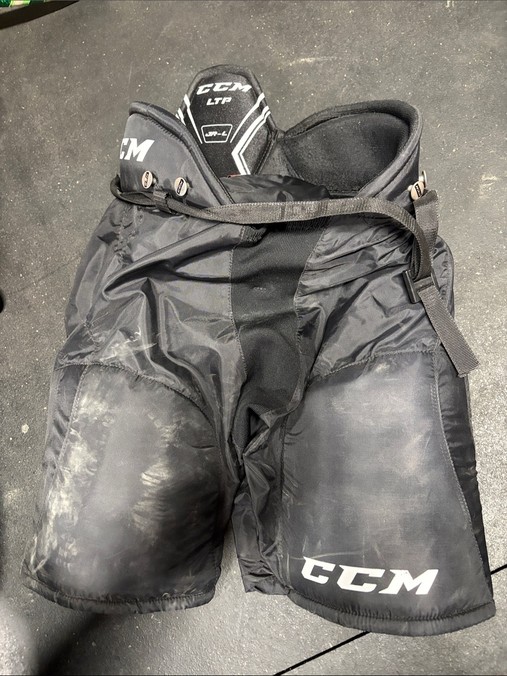 CCM Black Hockey Shell Pants with White Logo